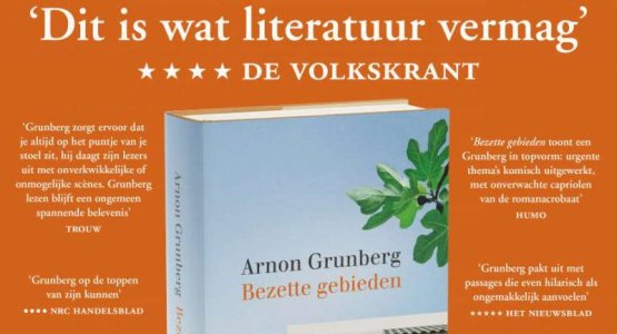 Arnon Grunberg met 'Bezette gebieden' on tour tijdens Boekenweek 2020 (in de kipcaravan)