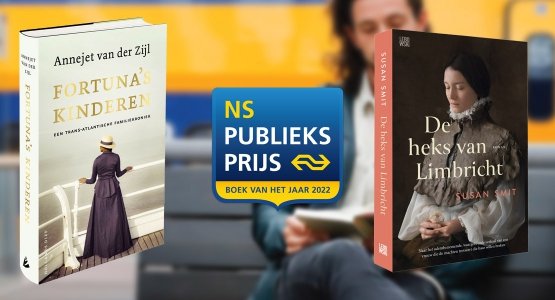 Twee titels van Overamstel Uitgevers genomineerd voor de NS Publieksprijs 2022