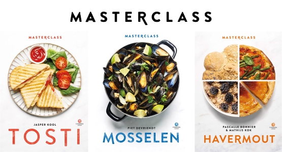 Begin september verschijnen bij Carrera Culinair:  'Havermout', 'Mosselen' en 'Tosti'